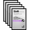 image:imageAmericanflat 11x14 Picture Frame 5Pack  Matted to 8x11  Black  Slim Molding construction Polished plexiglass front hangs vertical or horizontal sawtooth hangers includedBlack