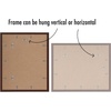 image:imageAmericanflat 11x14 Picture Frame 5Pack  Matted to 8x11  Black  Slim Molding construction Polished plexiglass front hangs vertical or horizontal sawtooth hangers includedMahogany