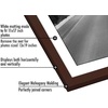 image:imageAmericanflat 11x14 Picture Frame 5Pack  Matted to 8x11  Black  Slim Molding construction Polished plexiglass front hangs vertical or horizontal sawtooth hangers includedMahogany