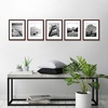 image:imageAmericanflat 11x14 Picture Frame 5Pack  Matted to 8x11  Black  Slim Molding construction Polished plexiglass front hangs vertical or horizontal sawtooth hangers includedMahogany