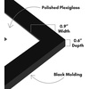 image:imageAmericanflat 11x14 Picture Frame 5Pack  Matted to 8x11  Black  Slim Molding construction Polished plexiglass front hangs vertical or horizontal sawtooth hangers includedBlack