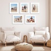 image:imageAmericanflat 11x14 Picture Frame 5Pack  Matted to 8x11  Black  Slim Molding construction Polished plexiglass front hangs vertical or horizontal sawtooth hangers includedWhite