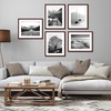 image:imageAmericanflat 11x14 Picture Frame 5Pack  Matted to 8x11  Black  Slim Molding construction Polished plexiglass front hangs vertical or horizontal sawtooth hangers includedMahogany