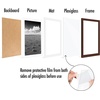 image:imageAmericanflat 11x14 Picture Frame 5Pack  Matted to 8x11  Black  Slim Molding construction Polished plexiglass front hangs vertical or horizontal sawtooth hangers includedMahogany