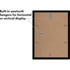 image:imageAmericanflat 11x14 Picture Frame 5Pack  Matted to 8x11  Black  Slim Molding construction Polished plexiglass front hangs vertical or horizontal sawtooth hangers includedBlack
