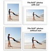 image:imageAmericanflat 11x14 Picture Frame 5Pack  Matted to 8x11  Black  Slim Molding construction Polished plexiglass front hangs vertical or horizontal sawtooth hangers includedWhite
