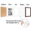image:imageAmericanflat 11x14 Picture Frame 5Pack  Matted to 8x11  Black  Slim Molding construction Polished plexiglass front hangs vertical or horizontal sawtooth hangers includedMahogany
