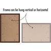 image:imageAmericanflat 11x14 Picture Frame 5Pack  Matted to 8x11  Black  Slim Molding construction Polished plexiglass front hangs vertical or horizontal sawtooth hangers includedMahogany