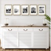 image:imageAmericanflat 11x14 Picture Frame 5Pack  Matted to 8x11  Black  Slim Molding construction Polished plexiglass front hangs vertical or horizontal sawtooth hangers includedGold