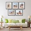 image:imageAmericanflat 11x14 Picture Frame 5Pack  Matted to 8x11  Black  Slim Molding construction Polished plexiglass front hangs vertical or horizontal sawtooth hangers includedBlack