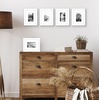 image:imageAmericanflat 11x14 Picture Frame 5Pack  Matted to 8x11  Black  Slim Molding construction Polished plexiglass front hangs vertical or horizontal sawtooth hangers includedWhite