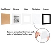 image:imageAmericanflat 11x14 Picture Frame 5Pack  Matted to 8x11  Black  Slim Molding construction Polished plexiglass front hangs vertical or horizontal sawtooth hangers includedBlack