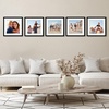 image:imageAmericanflat 11x14 Picture Frame 5Pack  Matted to 8x11  Black  Slim Molding construction Polished plexiglass front hangs vertical or horizontal sawtooth hangers includedBlack