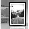 image:imageAmericanflat 11x14 Picture Frame 5Pack  Matted to 8x11  Black  Slim Molding construction Polished plexiglass front hangs vertical or horizontal sawtooth hangers includedBlack