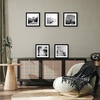 image:imageAmericanflat 11x14 Picture Frame 5Pack  Matted to 8x11  Black  Slim Molding construction Polished plexiglass front hangs vertical or horizontal sawtooth hangers includedBlack