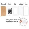 image:imageAmericanflat 11x14 Picture Frame 5Pack  Matted to 8x11  Black  Slim Molding construction Polished plexiglass front hangs vertical or horizontal sawtooth hangers includedWhite