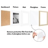 image:imageAmericanflat 11x14 Picture Frame 5Pack  Matted to 8x11  Black  Slim Molding construction Polished plexiglass front hangs vertical or horizontal sawtooth hangers includedNatural Oak