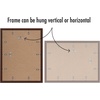 image:imageAmericanflat 11x14 Picture Frame 5Pack  Matted to 8x11  Black  Slim Molding construction Polished plexiglass front hangs vertical or horizontal sawtooth hangers includedMahogany
