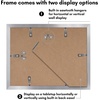 image:imageAmericanflat 11x14 Picture Frame 5Pack  Matted to 8x11  Black  Slim Molding construction Polished plexiglass front hangs vertical or horizontal sawtooth hangers includedSilver