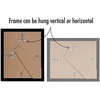 image:imageAmericanflat 11x14 Picture Frame 5Pack  Matted to 8x11  Black  Slim Molding construction Polished plexiglass front hangs vertical or horizontal sawtooth hangers includedBlack