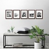 image:imageAmericanflat 11x14 Picture Frame 5Pack  Matted to 8x11  Black  Slim Molding construction Polished plexiglass front hangs vertical or horizontal sawtooth hangers includedMahogany
