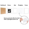 image:imageAmericanflat 11x14 Picture Frame 5Pack  Matted to 8x11  Black  Slim Molding construction Polished plexiglass front hangs vertical or horizontal sawtooth hangers includedWhite