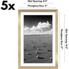 image:imageAmericanflat 11x14 Picture Frame 5Pack  Matted to 8x11  Black  Slim Molding construction Polished plexiglass front hangs vertical or horizontal sawtooth hangers includedGold