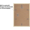 image:imageAmericanflat 11x14 Picture Frame 5Pack  Matted to 8x11  Black  Slim Molding construction Polished plexiglass front hangs vertical or horizontal sawtooth hangers includedNatural Oak
