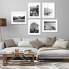 image:imageAmericanflat 11x14 Picture Frame 5Pack  Matted to 8x11  Black  Slim Molding construction Polished plexiglass front hangs vertical or horizontal sawtooth hangers includedWhite
