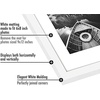 image:imageAmericanflat 11x14 Picture Frame 5Pack  Matted to 8x11  Black  Slim Molding construction Polished plexiglass front hangs vertical or horizontal sawtooth hangers includedWhite