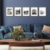 image:imageAmericanflat 11x14 Picture Frame 5Pack  Matted to 8x11  Black  Slim Molding construction Polished plexiglass front hangs vertical or horizontal sawtooth hangers includedGold