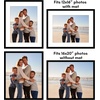 image:imageAmericanflat 11x14 Picture Frame 5Pack  Matted to 8x11  Black  Slim Molding construction Polished plexiglass front hangs vertical or horizontal sawtooth hangers includedBlack