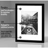 image:imageAmericanflat 11x14 Picture Frame 5Pack  Matted to 8x11  Black  Slim Molding construction Polished plexiglass front hangs vertical or horizontal sawtooth hangers includedBlack