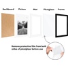 image:imageAmericanflat 11x14 Picture Frame 5Pack  Matted to 8x11  Black  Slim Molding construction Polished plexiglass front hangs vertical or horizontal sawtooth hangers includedBlack
