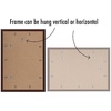 image:imageAmericanflat 11x14 Picture Frame 5Pack  Matted to 8x11  Black  Slim Molding construction Polished plexiglass front hangs vertical or horizontal sawtooth hangers includedMahogany