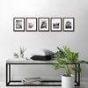 image:imageAmericanflat 11x14 Picture Frame 5Pack  Matted to 8x11  Black  Slim Molding construction Polished plexiglass front hangs vertical or horizontal sawtooth hangers includedMahogany