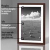 image:imageAmericanflat 11x14 Picture Frame 5Pack  Matted to 8x11  Black  Slim Molding construction Polished plexiglass front hangs vertical or horizontal sawtooth hangers includedMahogany
