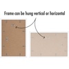image:imageAmericanflat 11x14 Picture Frame 5Pack  Matted to 8x11  Black  Slim Molding construction Polished plexiglass front hangs vertical or horizontal sawtooth hangers includedWhite