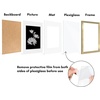 image:imageAmericanflat 11x14 Picture Frame 5Pack  Matted to 8x11  Black  Slim Molding construction Polished plexiglass front hangs vertical or horizontal sawtooth hangers includedGold