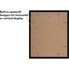 image:imageAmericanflat 11x14 Picture Frame 5Pack  Matted to 8x11  Black  Slim Molding construction Polished plexiglass front hangs vertical or horizontal sawtooth hangers includedBlack