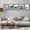 image:imageAmericanflat 11x14 Picture Frame 5Pack  Matted to 8x11  Black  Slim Molding construction Polished plexiglass front hangs vertical or horizontal sawtooth hangers includedMahogany