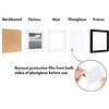 image:imageAmericanflat 11x14 Picture Frame 5Pack  Matted to 8x11  Black  Slim Molding construction Polished plexiglass front hangs vertical or horizontal sawtooth hangers includedBlack