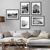 image:imageAmericanflat 11x14 Picture Frame 5Pack  Matted to 8x11  Black  Slim Molding construction Polished plexiglass front hangs vertical or horizontal sawtooth hangers includedBlack