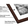 image:imageAmericanflat 11x14 Picture Frame 5Pack  Matted to 8x11  Black  Slim Molding construction Polished plexiglass front hangs vertical or horizontal sawtooth hangers includedMahogany