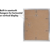 image:imageAmericanflat 11x14 Picture Frame 5Pack  Matted to 8x11  Black  Slim Molding construction Polished plexiglass front hangs vertical or horizontal sawtooth hangers includedSilver