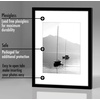 image:imageAmericanflat 11x14 Picture Frame 5Pack  Matted to 8x11  Black  Slim Molding construction Polished plexiglass front hangs vertical or horizontal sawtooth hangers includedBlack