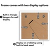 image:imageAmericanflat 11x14 Picture Frame 5Pack  Matted to 8x11  Black  Slim Molding construction Polished plexiglass front hangs vertical or horizontal sawtooth hangers includedWhite