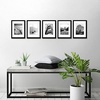 image:imageAmericanflat 11x14 Picture Frame 5Pack  Matted to 8x11  Black  Slim Molding construction Polished plexiglass front hangs vertical or horizontal sawtooth hangers includedBlack