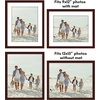 image:imageAmericanflat 11x14 Picture Frame 5Pack  Matted to 8x11  Black  Slim Molding construction Polished plexiglass front hangs vertical or horizontal sawtooth hangers includedMahogany