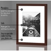 image:imageAmericanflat 11x14 Picture Frame 5Pack  Matted to 8x11  Black  Slim Molding construction Polished plexiglass front hangs vertical or horizontal sawtooth hangers includedMahogany